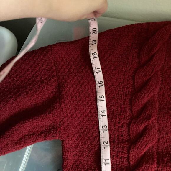 Derek heart sweater lace up back super soft nwot - Picture 5 of 5